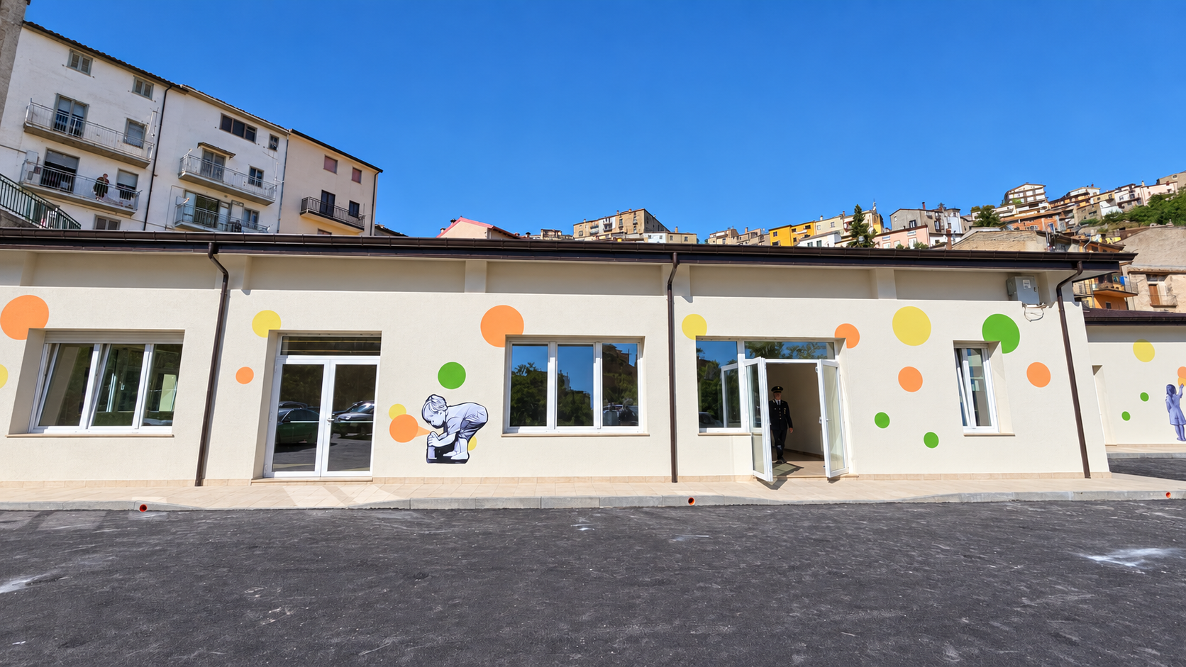 Prospetto e accessi dell’edificio scolastico